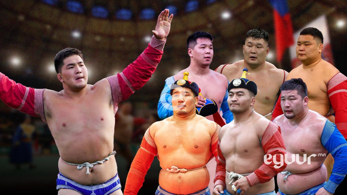 Улсын наадмаас хойш Э.Батмагнайг өвдөг шороодуулсан зургаан бөх